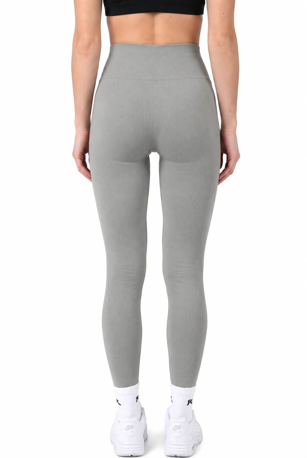 11:11 Light Grey Seamless High-Waisted Gym Leggings
