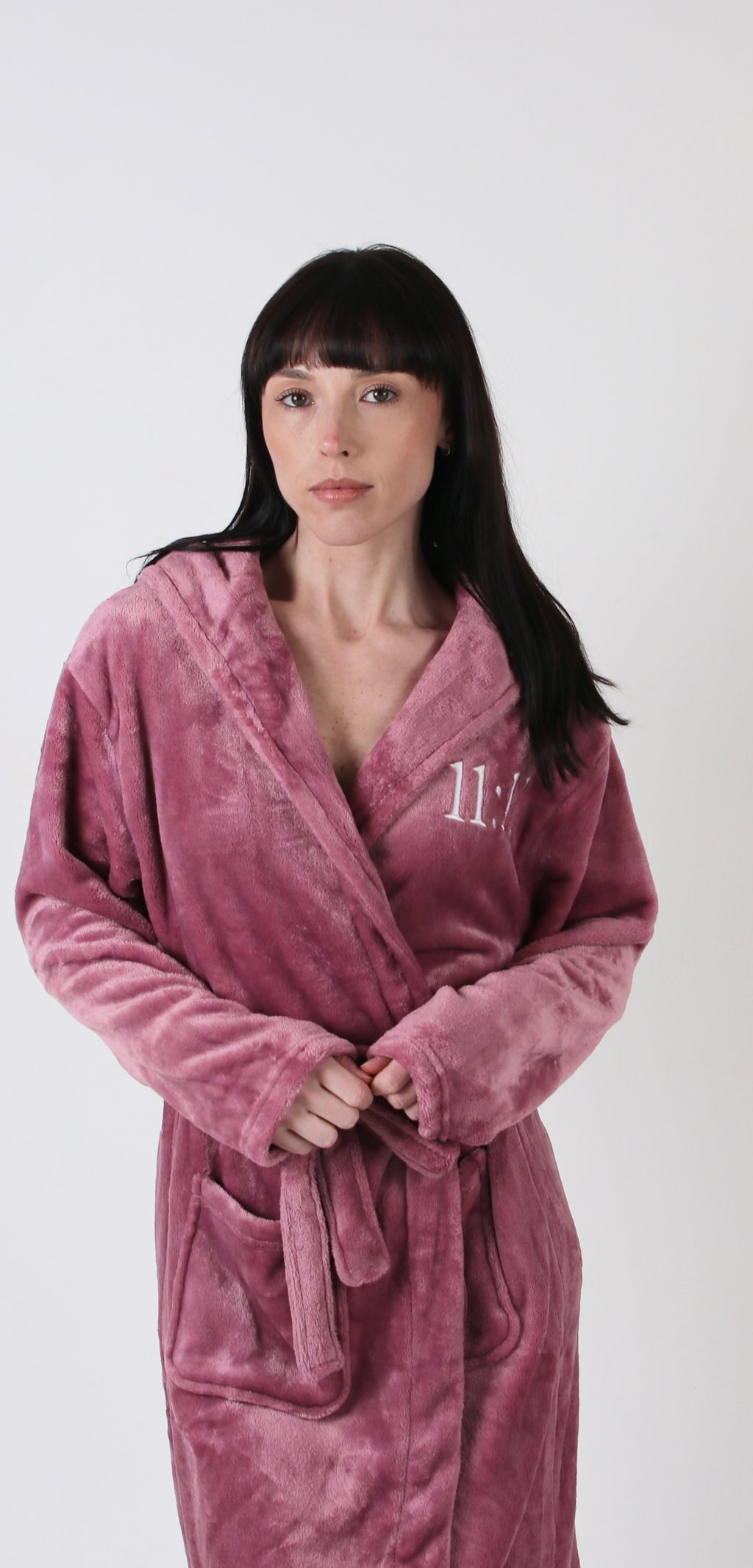 Personalised 11:11 Dressing Gown - Dusky Pink - Woman’s