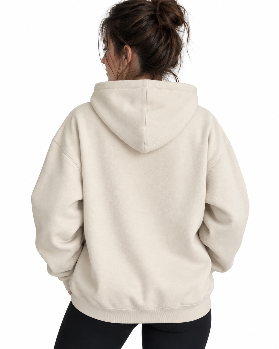 Aligned Apparel Oversized Beige Hoodie – Unisex