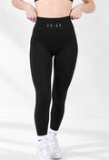 11:11 - Ribbed Women’s Black Seamless Sculpt Gym High Waisted Leggings