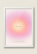 11:11 Angel Number Aura Print — Framed Spiritual Wall Art - Size A4