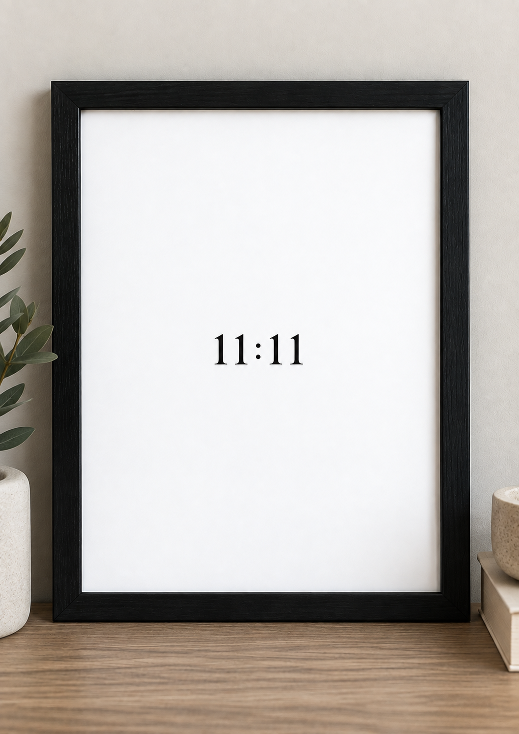 11:11 A4 Framed Wall Art – Minimalist Spiritual Home Décor
