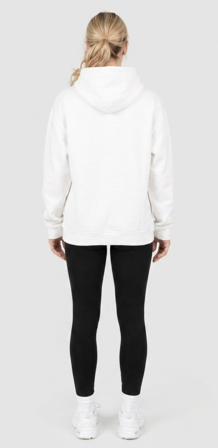 11:11 Oversized Lightweight Hoodie – White | Premium - Unisex