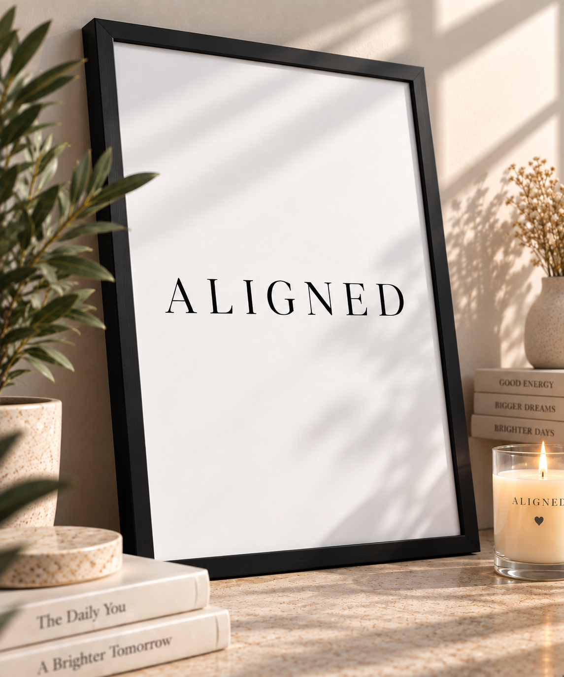 ALIGNED Minimalist Wall Art - A4