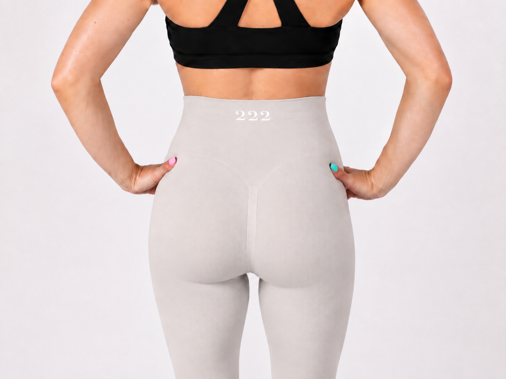 222 Sculpt Seamless High-Waist Leggings – Light Grey