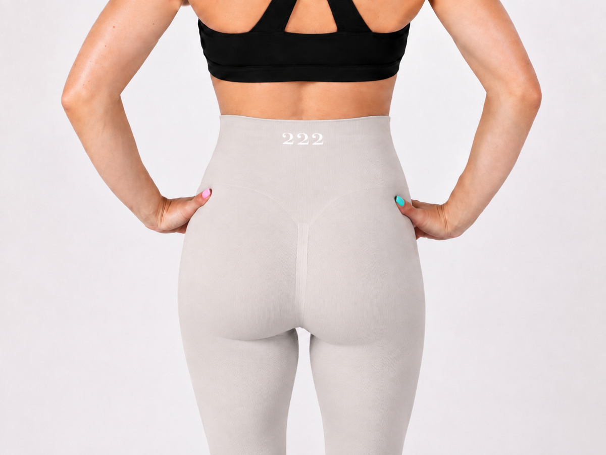 222 Sculpt Seamless High-Waist Leggings – Light Grey