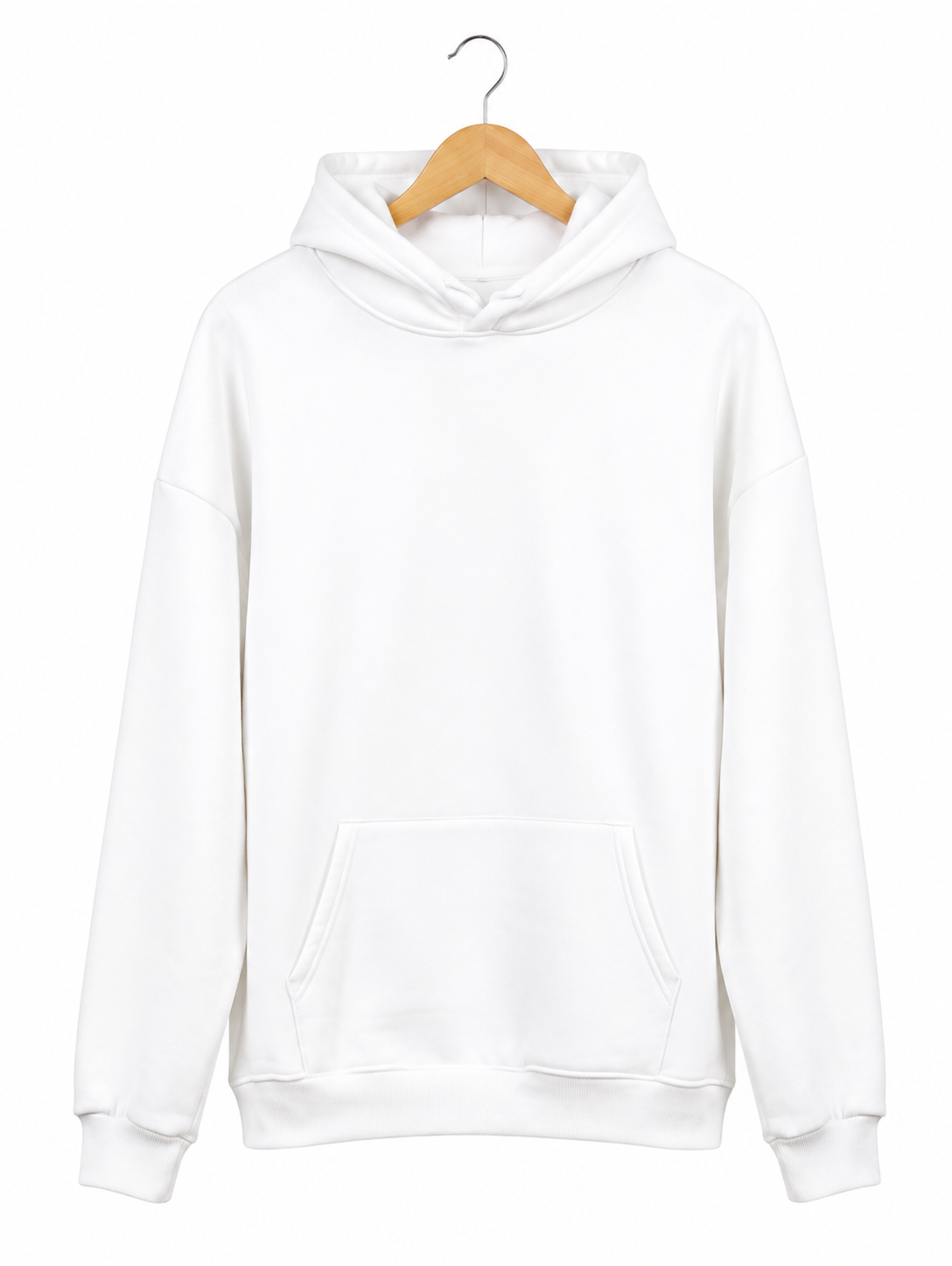 Aligned Premium Oversized Lightweight Hoodie – White | Unisex