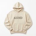 Aligned Premium Oversized Hoodie – Sand/Beige | Unisex Minimalist Hoodie