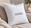 ALIGNED Cushion – White | Minimalist Homeware