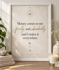 Money Affirmation A4 Wall Art