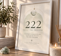 222 Trust The Process – Angel Number A4 Wall Art